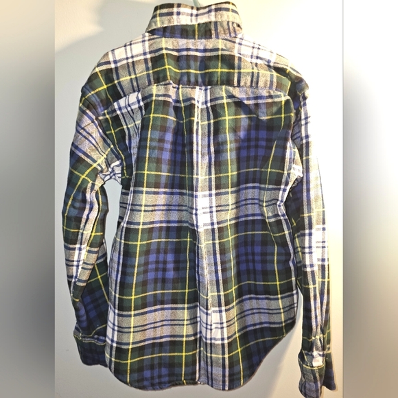 Gently Used-Ralph Lauren-Boys-Flannel Long Sleeve Shirt-Size 8/10-See Pics - Picture 4 of 4
